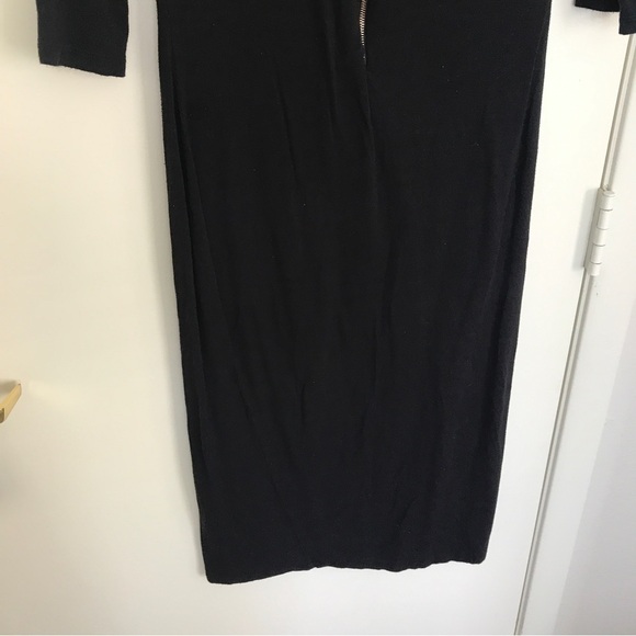 3/$15 popular basics black 3/4 sleeve midi dress - Picture 7 of 8